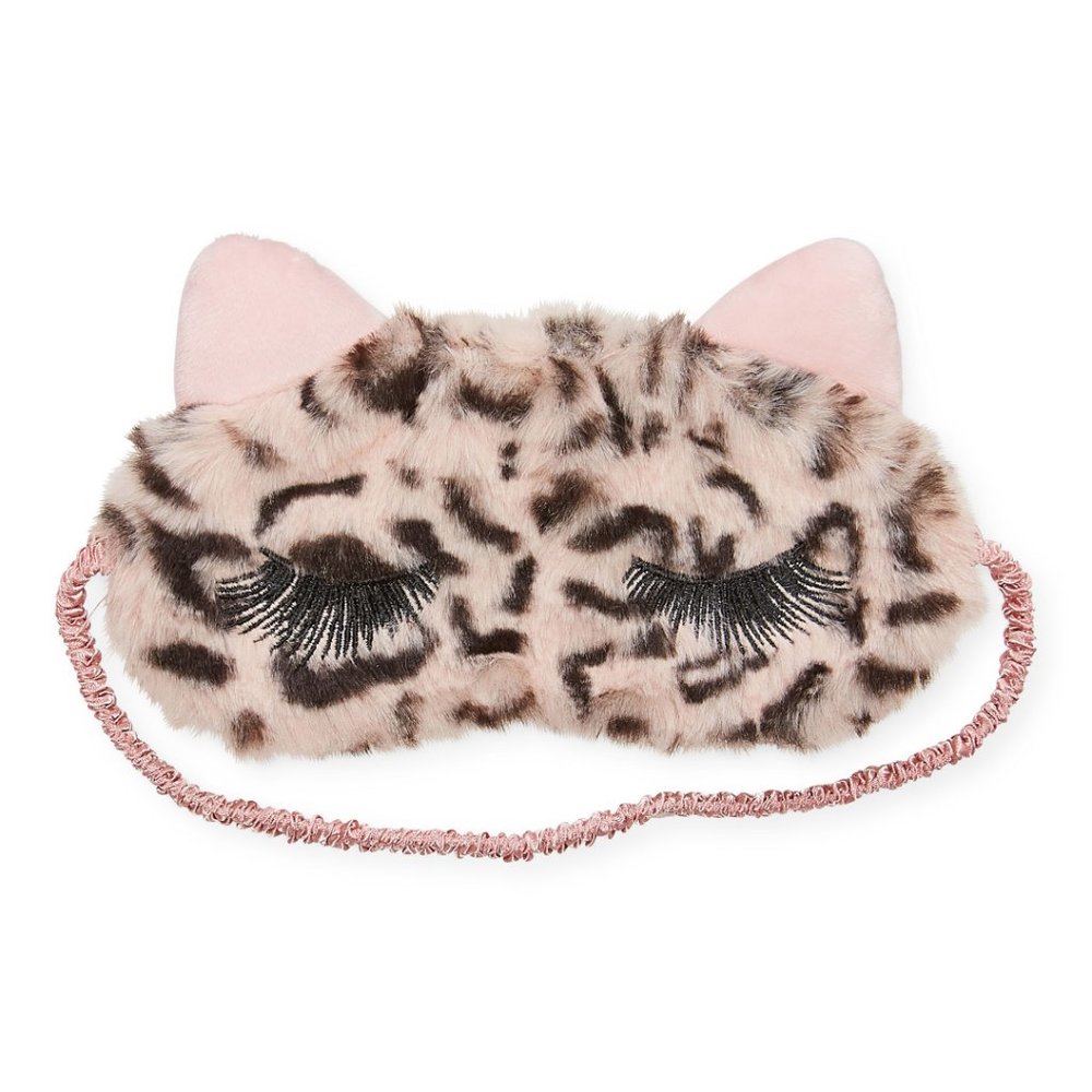 Capelli Sleep Mask Little/ Big Girl Cheetah Print, Cat Mask